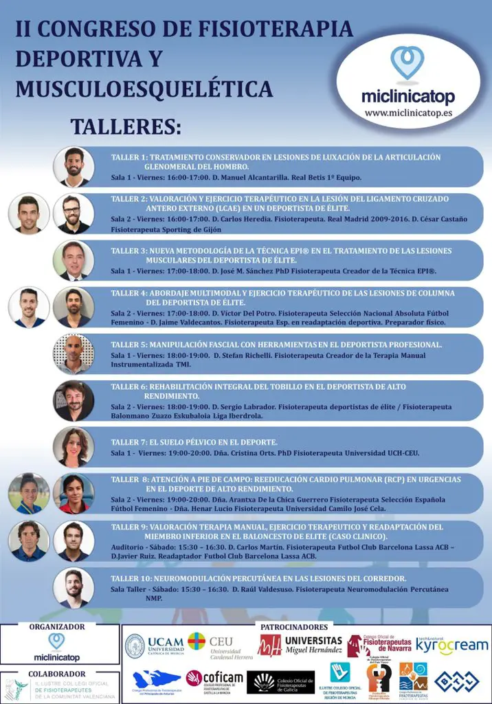 EPI Advanced - II Congreso de Fisioterapia Deportiva y Músculo-Esquelética MICLINICATOP - Elche - D2vc ftWwAADVa